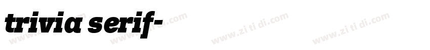 trivia serif字体转换